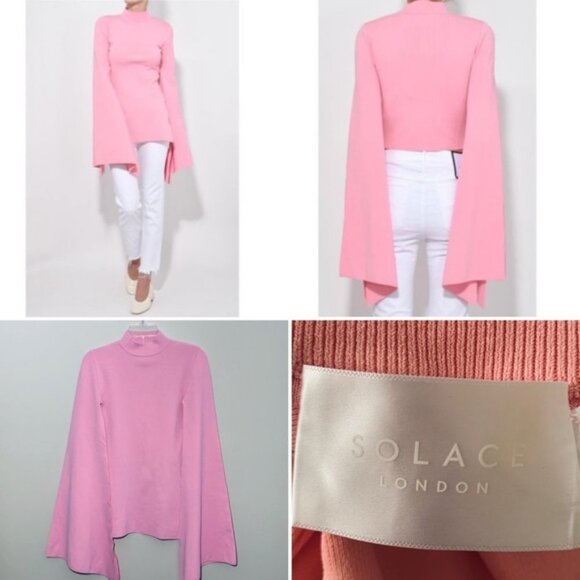 Solace London Pink Adelia Top Size 2 - Picture 2 of 5